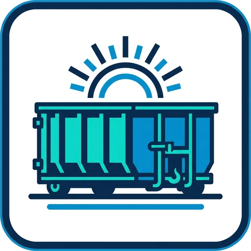 The Rubbish Rush Dumpster Rentals logo